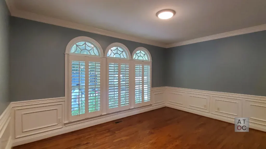 Quality is in the details. For this project in Chapel Hill, our team focused on meticulous prep work to ensure the architectural trim and cabinetry transitions were seamless and professional.