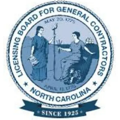Official North Carolina Licensing Board for General Contractors logo. A Touch of Color is a Licensed NC General Contractor #83453 in Raleigh.