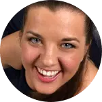 An up close photo of Tessa Stohrer, who has given A Touch of Color a 5-star Google Review.