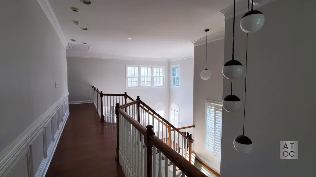 North Raleigh 27615 interior living room painting featuring a trending warm neutral palette by A Touch of Color.