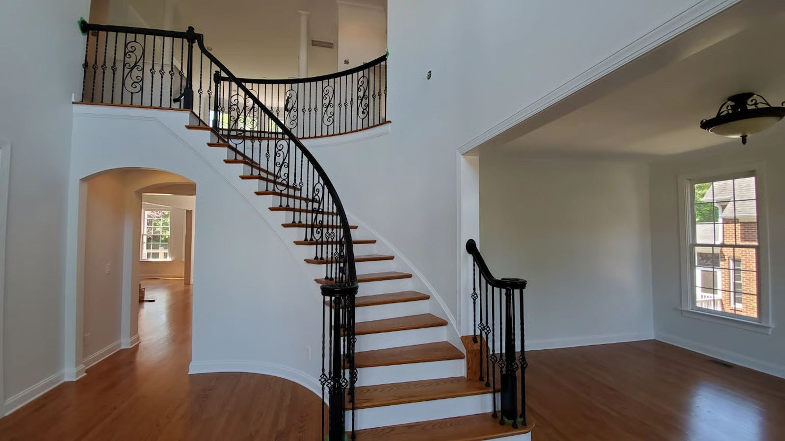 Home interior painting service with custom design.